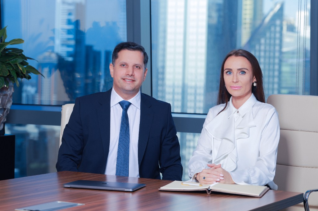 Anna Sturm Dubai with Dr. René Lohrbach at German Partners Real Estate Dubai